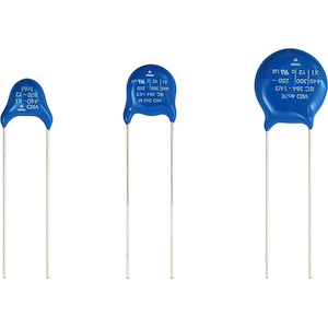 Vishay-VKO152MCQEF0KR Kondensator, keramisch, einlagig Cap Ceramic Single Suppression X1/Y2 0.0015uF 440VAC/300VAC 20% (8 X 4mm) Radial Disc 12.5mm 125°C Bulk