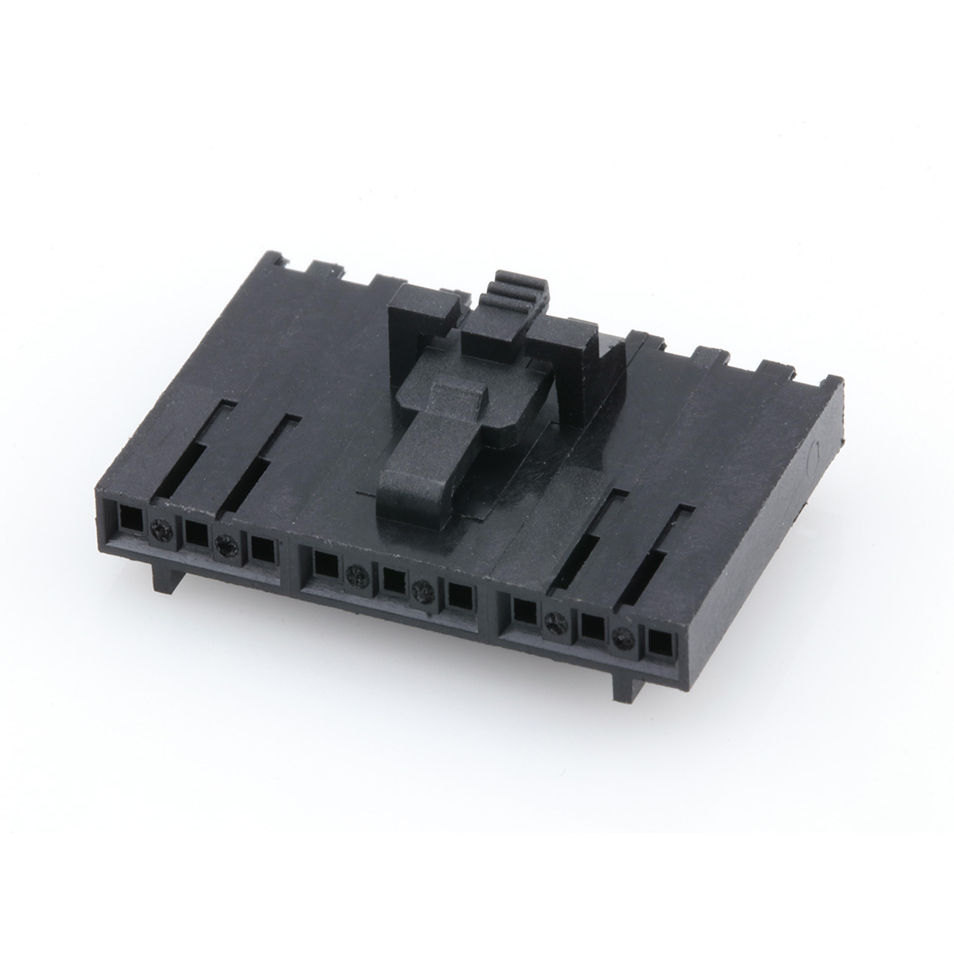 Molex-0050579409 Connector Discrete Wire Housing Conn Housing F 9 POS 2.54mm Crimp ST Cable Mount Black SL™ Bag