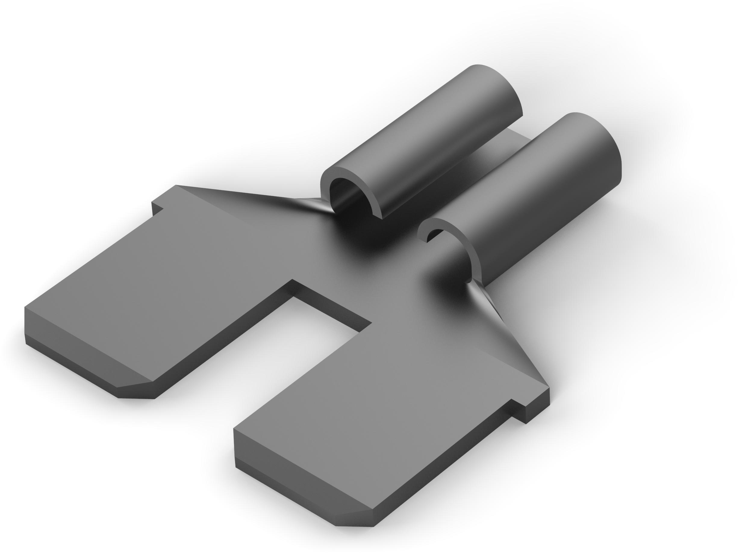 TE Connectivity-1217344-1 连接器端子 Quick Disconnect Adapter Terminal Brass F/(2)M 19.56mm Loose