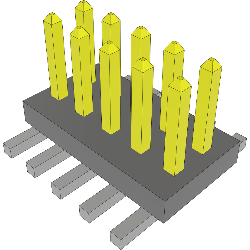 Samtec-FTS-105-01-F-DV Steckverbinderleisten und Leiterplattenbuchsen Conn Unshrouded Header HDR 10 POS 1.27mm Solder ST Top Entry SMD Tube