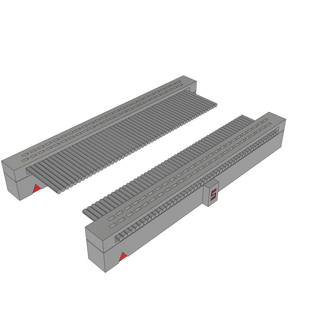 Samtec-FFSD-25-D-36.00-01-N-RW Flachband Kabelbaugruppen Cable Assembly 0.914m 30AWG 1.27mm 50 to 50 POS IDC Connector to IDC Connector F-F TIGER EYE™ Bulk