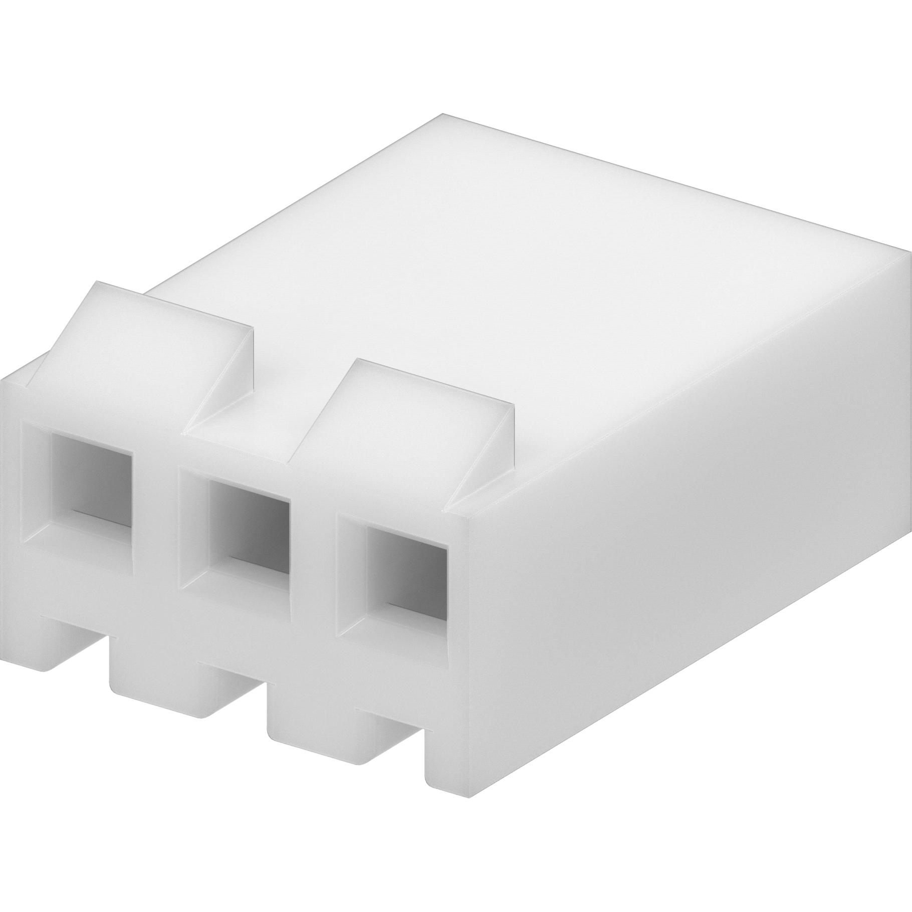 Molex-09-50-3031 Gaine de câblage de raccordement discret Conn Housing RCP 3 POS 3.96mm Crimp ST Cable Mount Natural KK 396 Bag