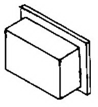 Honeywell-AML51-E10W Switch Accessories Switch Access Rectangular Button Push Button Switch