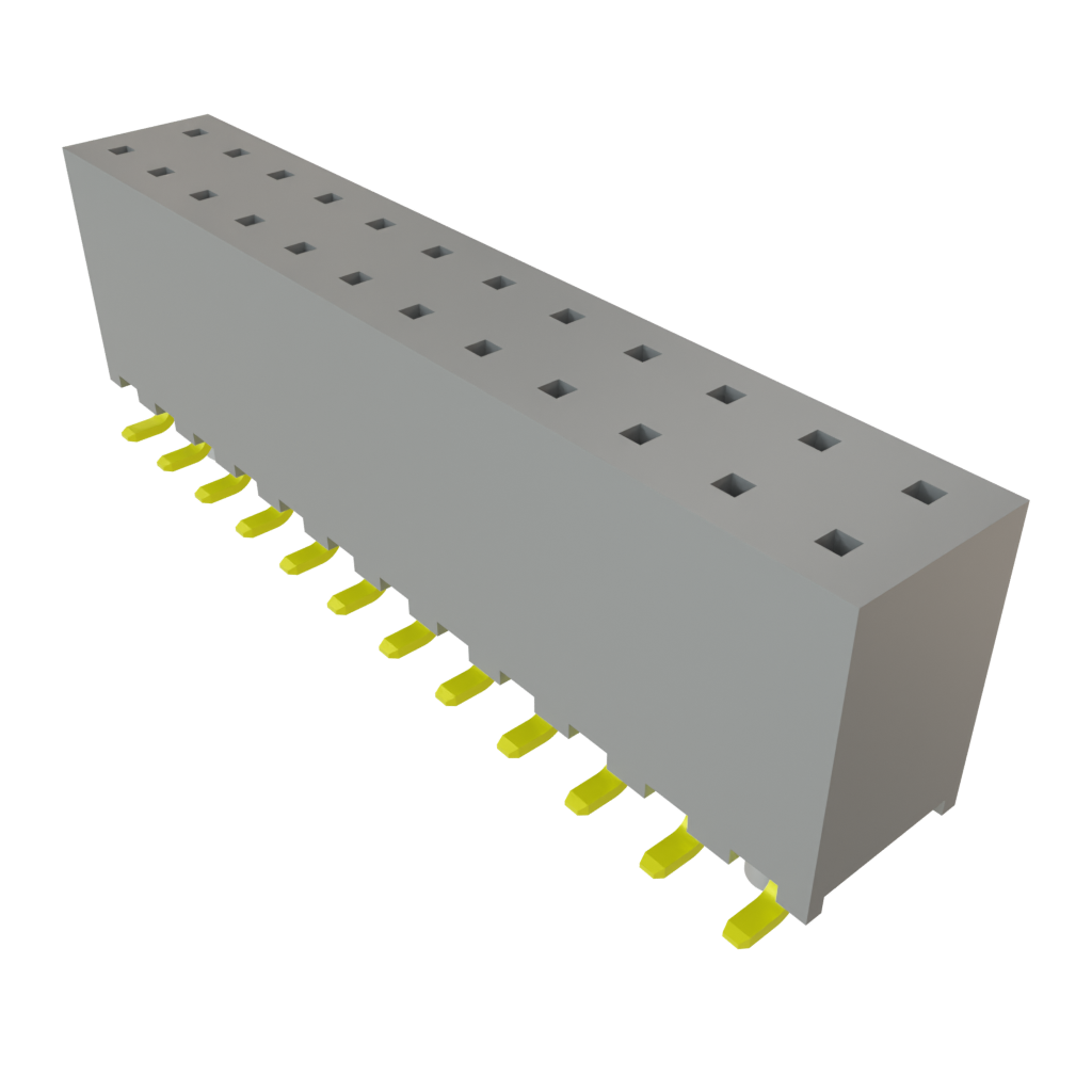 Samtec-SQW-112-01-L-D-VS-A Connector Headers and PCB Receptacles Conn Socket Strip SKT 24 POS 2mm Solder ST Top Entry SMD Tube