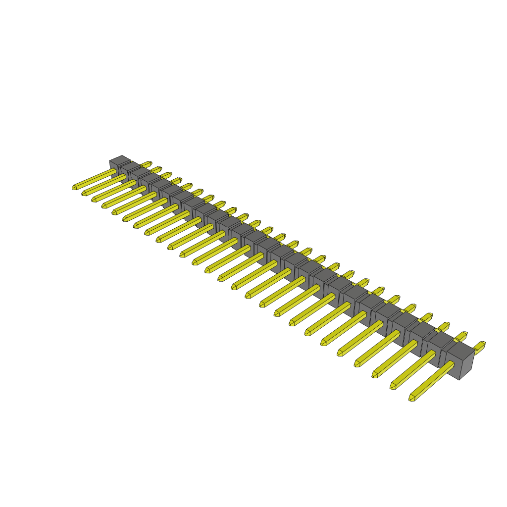 Samtec-TSM-126-02-T-SH Steckverbinderleisten und Leiterplattenbuchsen Conn Unshrouded Header HDR 26 POS 2.54mm Solder RA Side Entry SMD Tube