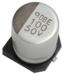 United Chemi Con-EMVE350ARA471MKE0S 铝电容器 Cap Aluminum Lytic 470uF 35V 20% (12.5 X 13.5mm) SMD 0.52A 2000h 105°C T/R Automotive AEC-Q200