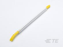 TE Connectivity-2-1768045-0 Kabelmarkierungen Cable Markers Pre-Marked Snap On Polyoxymethylene Yellow Strip
