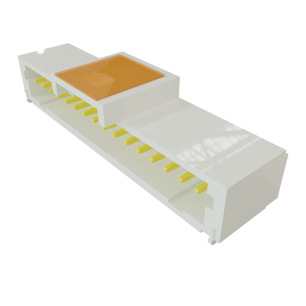 Samtec-T1M-16-F-SH-L-K Connector Headers and PCB Receptacles Conn Shrouded Header (4 Sides) HDR 16 POS 1mm Solder RA Side Entry SMD Micro Mate™ T/R