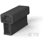 TE Connectivity-171810-2 Einzeladersteckverbinder, Gehäuse Conn Housing RCP 2 POS 6mm Crimp ST Cable Mount Black Bag