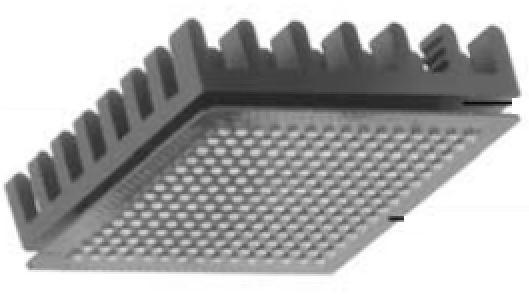 Fischer Elektronik GmbH & Co. KG-ICK BGA 31X31X10 Heat Sinks Heat Sink Passive BGA Pin Array Adhesive Aluminum 17°C/W Black Anodized