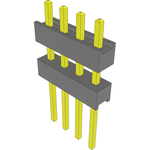 Conn Board Stacker HDR 4 POS 2.54mm Solder ST Top Entry Thru-Hole Bulk
