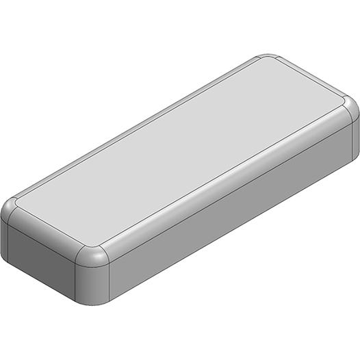 Masach Tech-MS243-10S-NS null 24.3 x 8.9 x 3.8mm One-piece Drawn-Seamless RF Shield/EMI Shield (Nickel-Silver)