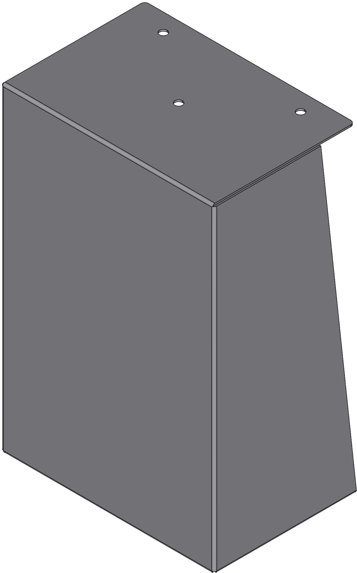 Hammond Manufacturing-1481FG12K null Floor Stand Kit, Steel, Gray, 12In Length, 8In Depth, 8In Height