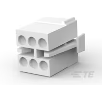 TE Connectivity-1-480270-0 Connector Discrete Wire Housing Conn Housing PL 6 POS 4.95mm Crimp ST Cable Mount Natural Package