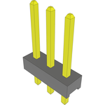 Conn Unshrouded Header HDR 3 POS 2mm Solder ST Top Entry Thru-Hole Bulk