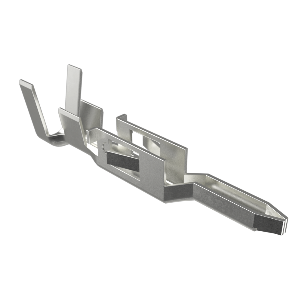 Amphenol Communications Solutions-10136290-121LF 连接器触点 Minitek® Pwr 4.2 HCC, Wire to Board connector, Male Terminal, Tin plating, AWG #16-#20, Post-plated