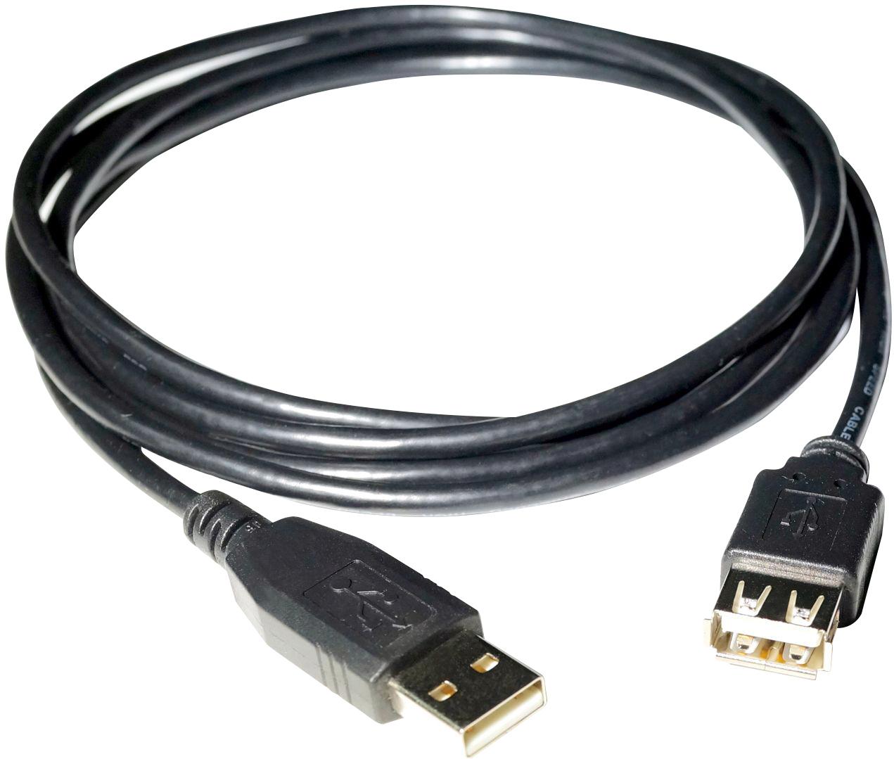 Amphenol-RUBAA-0140 Cable Assembly USB 3FT USB A Plug to A Receptacle Extension Cable