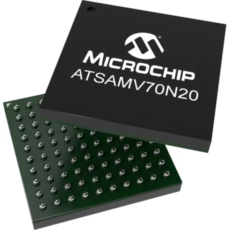 Microchip Technology-ATSAMV70N20B-CBT Microcontrollers - MCUs MCU 32-bit ARM Cortex M7 RISC 1MB Flash 3.3V Automotive AEC-Q100 100-Pin TFBGA T/R