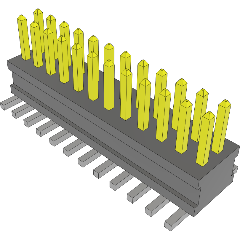 Samtec-FTSH-112-01-F-DV Steckverbinderleisten und Leiterplattenbuchsen Conn Unshrouded Header HDR 24 POS 1.27mm Solder ST Top Entry SMD TIGER CLAW™ Tube