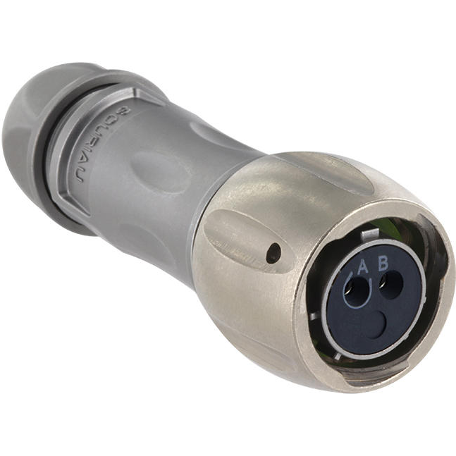 Eaton-UT0X6MS12E2P Steckverbinder, rund Conn Circular PIN 2 POS Crimp ST Cable Mount 2 Terminal 1 Port