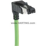 Cable Assembly Round Copper Cable 10m 22AWG RJ-45 4 POS M IDT