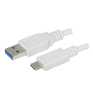 Same Sky (formerly CUI Devices)-CBLT-UA-UC-1WT Cable Assembly USB Cable Assembly 1m USB 3.1 Type A to USB 3.1 Type C 24 to 9 POS M-M 24-32AWG