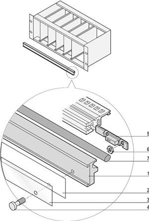 Schroff GmbH-24560167 Verschiedene Produkte Board Retention For 84 HP EuropacPRO Subracks Only