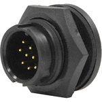 Conn Circular PIN 10 POS Solder ST Panel Mount 10 Terminal 1 Port