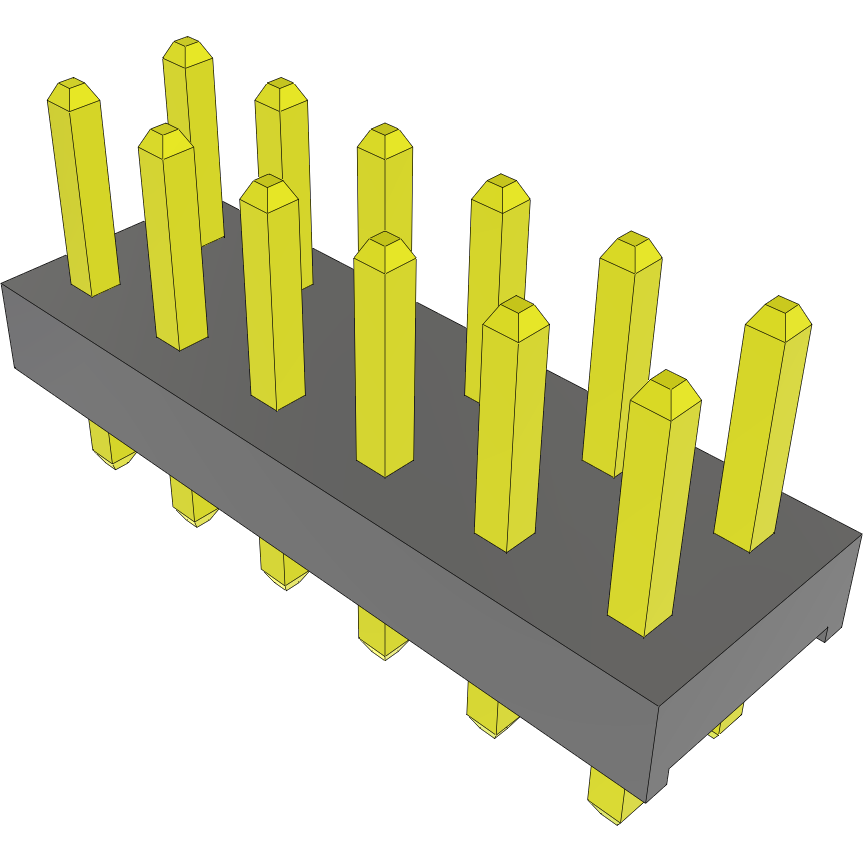 Samtec-MTMM-106-02-L-D-125 Steckverbinderleisten und Leiterplattenbuchsen Conn Unshrouded Header HDR 12 POS 2mm Solder ST Thru-Hole Bulk