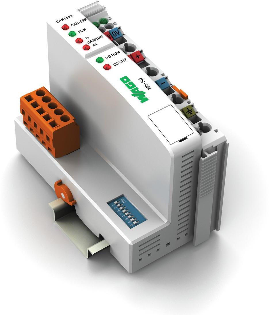 WAGO-750-307 Verschiedene Produkte Canopen Fieldbus Coupler 10 Kbaud - 1 Mbaud Digital And Analog Signals