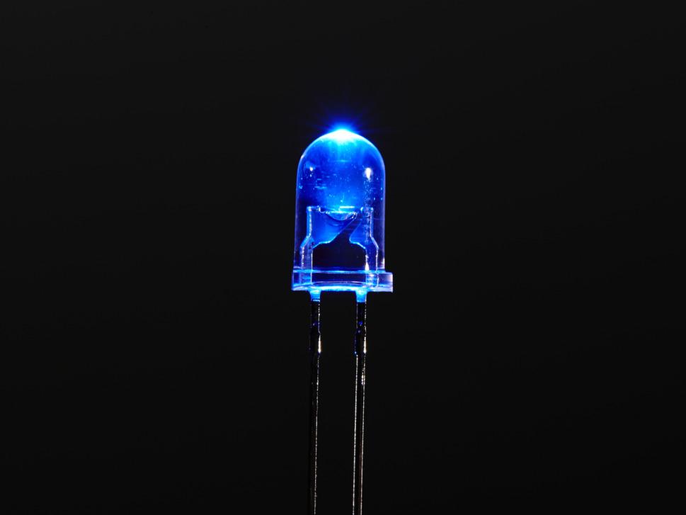 Adafruit Industries-301 LED LED Uni-Color Blue 465nm 4-Pin T-1 3/4