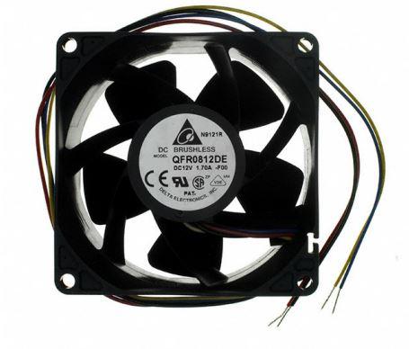 Delta Electronics-QFR0812SH-CX13 Souffleurs et ventilateurs DC FAN AXIAL BALL BEARING 12V 5V TO 13.2V 54.57CFM 41.2DB 80 X 80 X 25.4MM