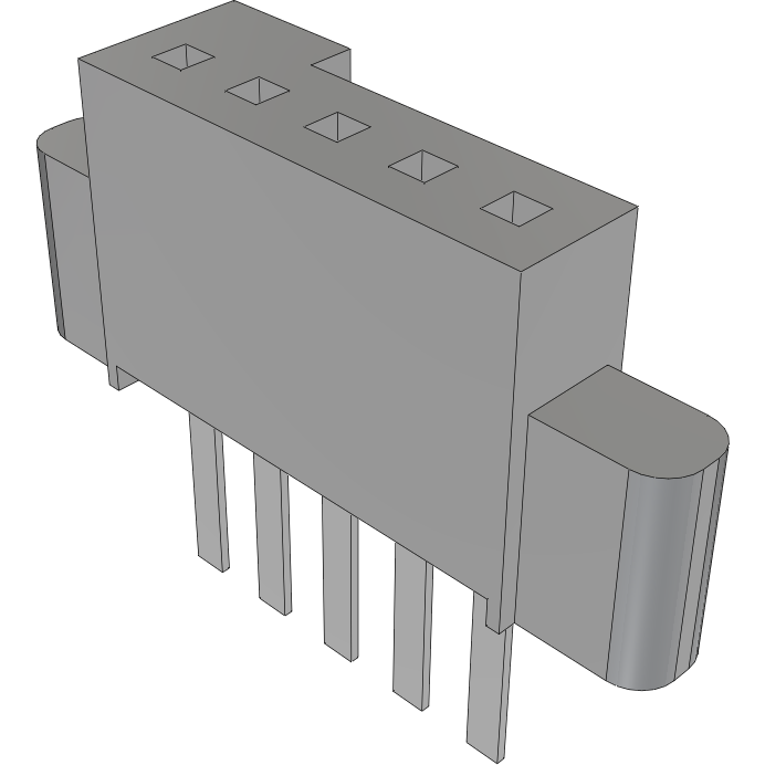Samtec-SFM-105-T1-L-S Connector Headers and PCB Receptacles Conn Socket Strip SKT 5 POS 1.27mm Solder ST Thru-Hole TIGER EYE™ Tube