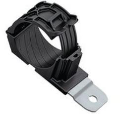 HellermannTyton-151-01474 null Cable Management, Ratchet P-Clamp Polyamide 6/6 Black Screw Mount 36mm Carton