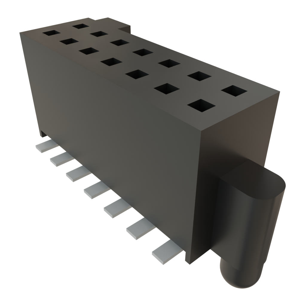 Samtec-SFM-107-02-S-D-A 连接器插头及 PCB 插座 Conn Socket Strip SKT 14 POS 1.27mm Solder ST Top Entry SMD TIGER EYE™ Tube