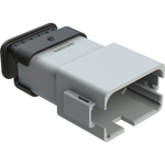 Conn Housing RCP 12 POS Crimp ST Cable Mount Gray