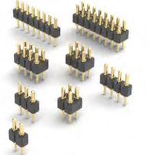 Mill-Max-825-22-004-10-020101 Connector Headers and PCB Receptacles Conn Spring Loaded Connector HDR 4 POS 2.54mm Solder ST Top Entry Thru-Hole