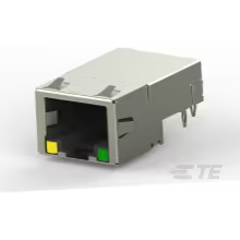 TE Connectivity-1888250-4 Connector Telephone and Telecom Conn RJ-45 F 8 POS 1.02mm Press Fit RA Thru-Hole 8 Terminal 1 Port Cat 5 Box/Tray
