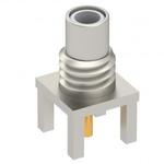 Conn SMC 0Hz to 10GHz 50Ohm Solder ST Thru-Hole RCP Gold