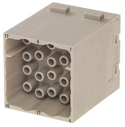 HARTING-09140203001 Conector rectangular Conn Rectangular M 20 POS Crimp ST Cable Mount Bag