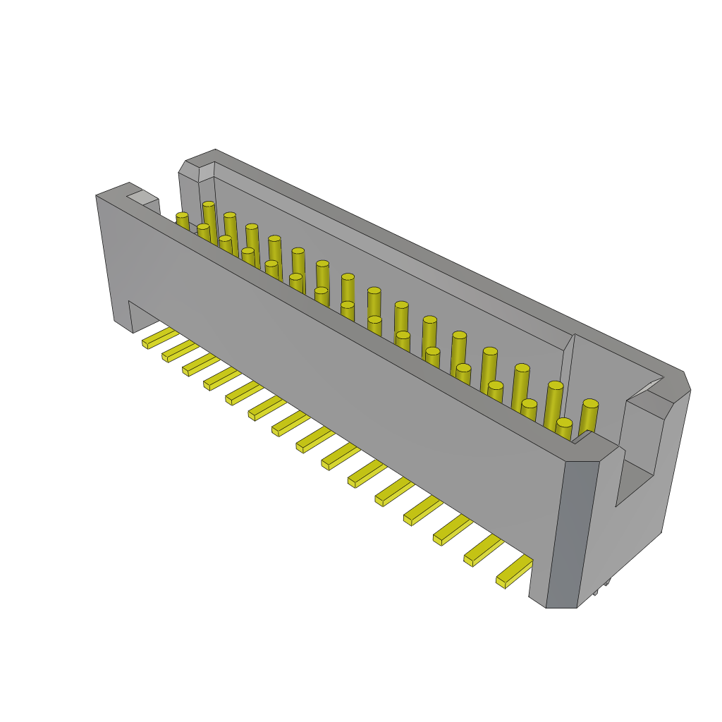 Samtec-TFM-115-02-SM-D-LC Embases de raccordement et réceptacles PCB Conn Shrouded Header (4 Sides) HDR 30 POS 1.27mm Solder ST Top Entry SMD TIGER EYE™ Tube