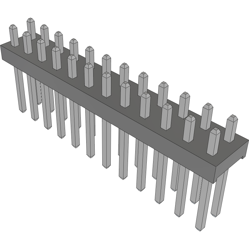 Samtec-MTMM-112-05-T-D-080 Connector Headers and PCB Receptacles Conn Unshrouded Header HDR 24 POS 2mm Solder ST Top Entry Thru-Hole Bulk