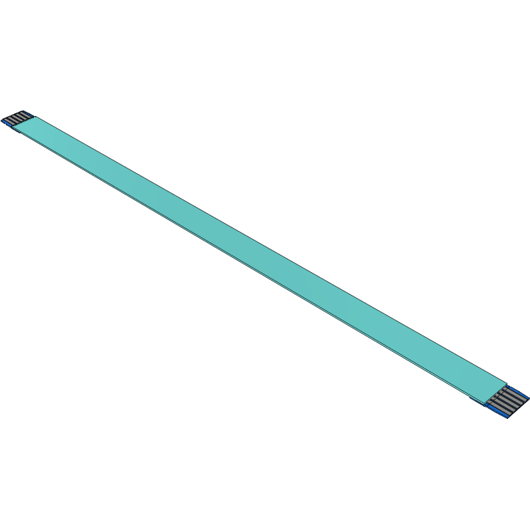 Samtec-FJ-05-D-04.50-4 Assemblage de câble plat/ruban Cable Assembly 0.11m 1mm 5 to 5POS FFC to FFC Bulk