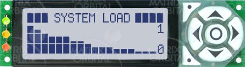 Matrix Orbital-LK204-7T-1U-GW-E LCD-Zeichenmodule Liquid Crystal Display with Keypad Input