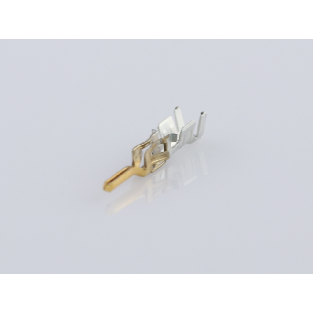Molex-0430310023 连接器触点 Crimp Contact 18AWG Phosphor Bronze M 12.4mm Gold Micro-Fit 3.0 Reel