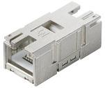 Weidmuller-1962840000 Steckverbinder, Telefon und Telekommunikation Conn RJ-45 Adapter F/F ST 1/1 Port Cat 6a