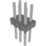 Conn Unshrouded Header HDR 6 POS 2.54mm Solder ST Top Entry Thru-Hole Bulk