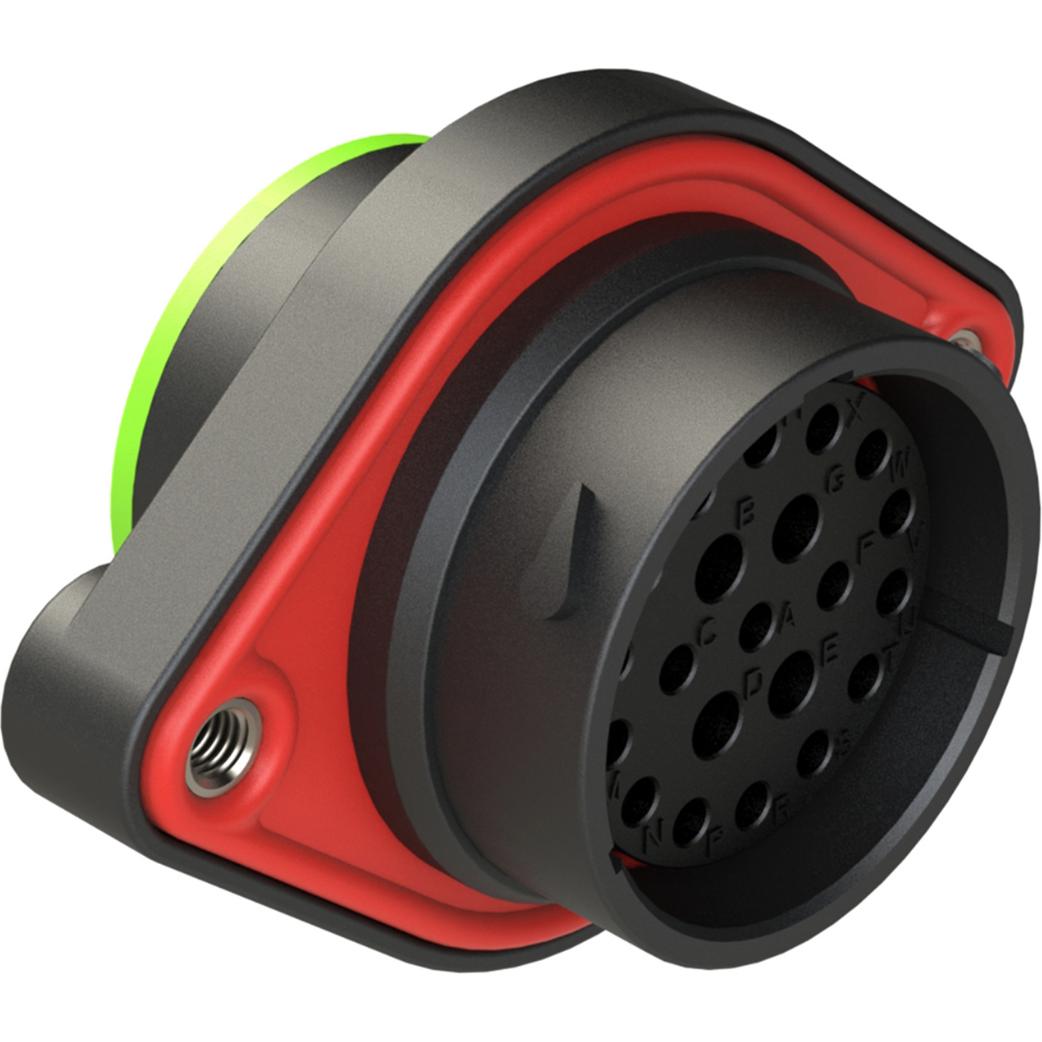 Amphenol-AHDP02-24-21SN-SRA Connector Circular Conn Circular SKT 21 POS ST Panel Mount 21 Terminal 1 Port Box