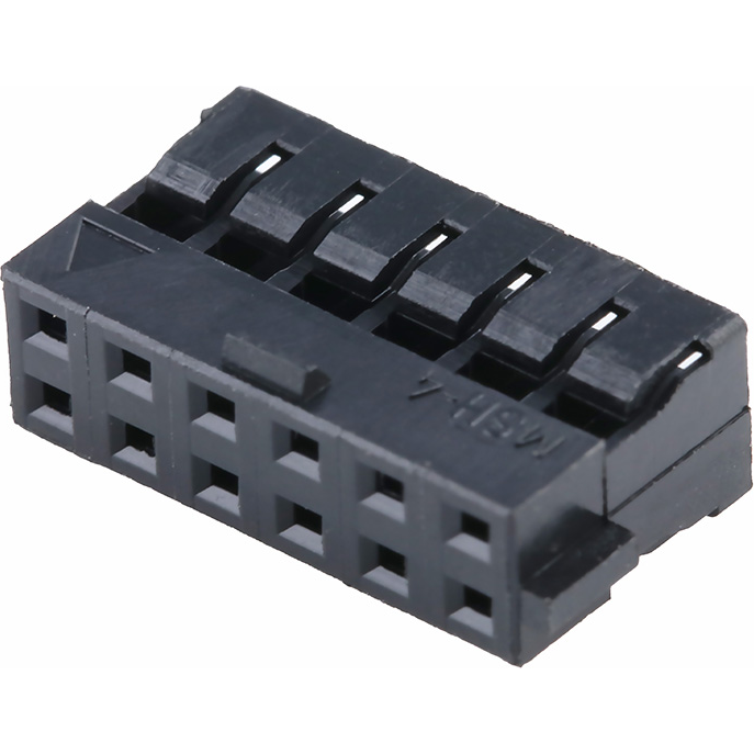 Molex-511101256 分立接线罩连接器 Conn Housing RCP 12 POS 2mm Crimp ST Cable Mount Black Milli-Grid™ Bag