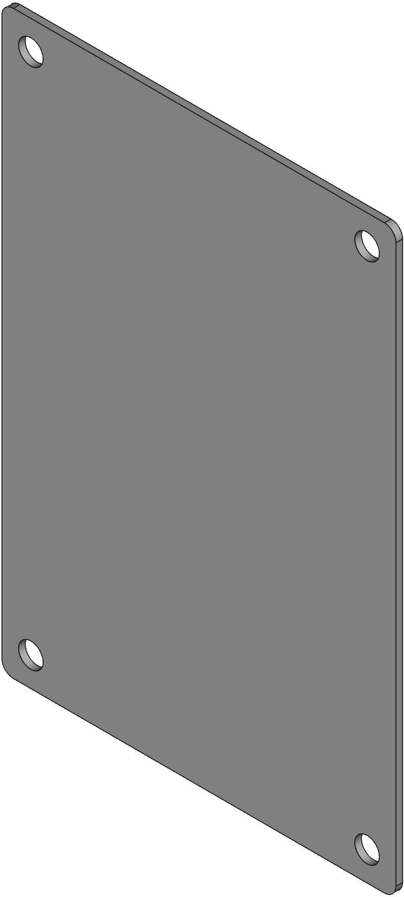 Hammond Manufacturing-N1JP86 null Panel, Steel, White